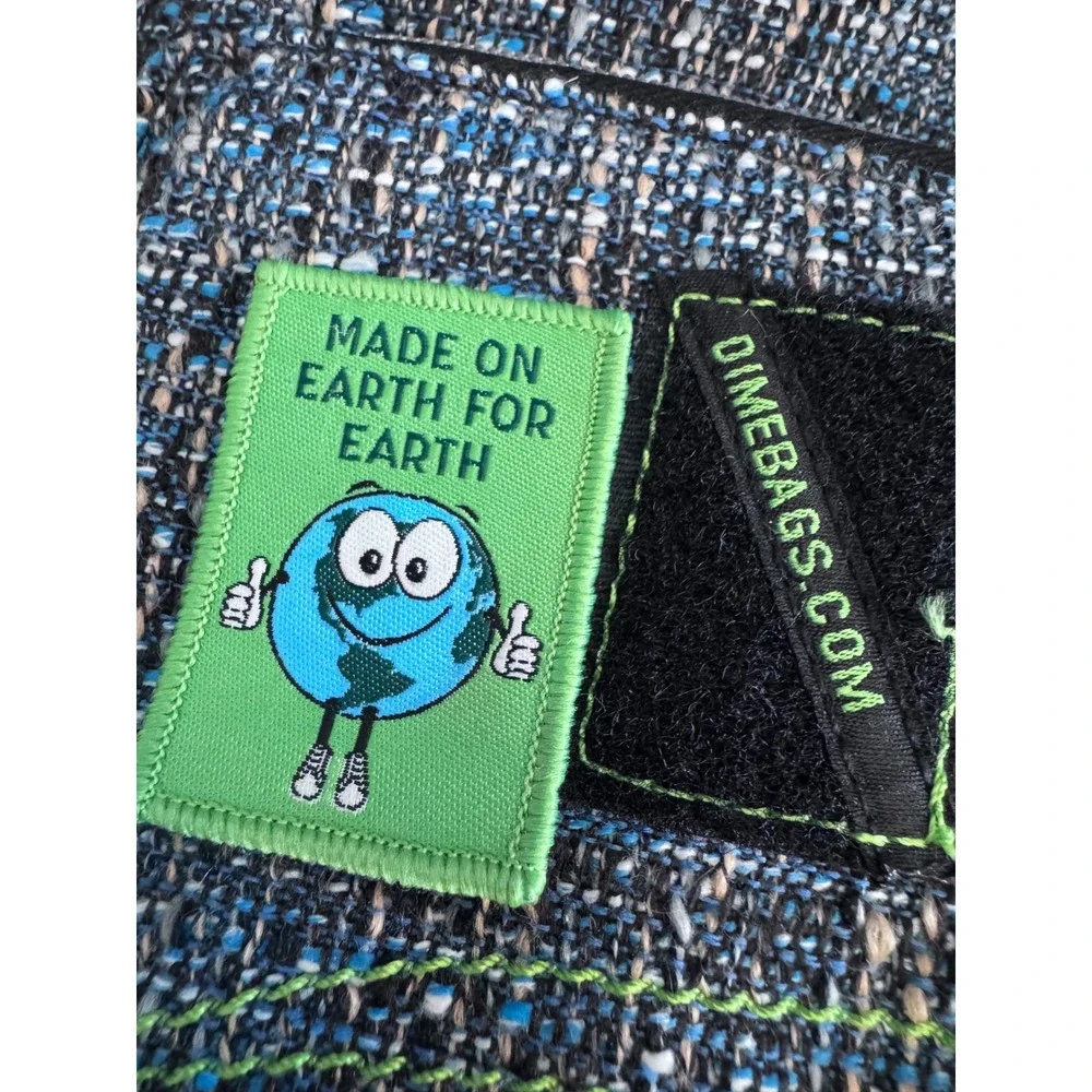 Dime Bags Festy Bound Mini Backpack Blue Hemp Smell Proof‎ Pocket Festival Bag
